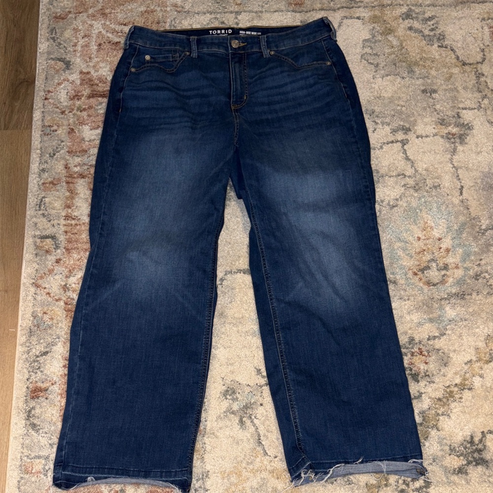 Torrid Women's High Rise Wide Leg Vintage Stretch Jeans